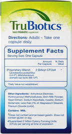 TruBiotics Daily Probiotic, 30 Cápsulas - Sin Gluten, Sin Soja, Apoyo Digestivo e Inmunitario