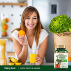Piping Rock Frutas y Verduras - 120 Cápsulas - Suplemento Antioxidante con Prebióticos