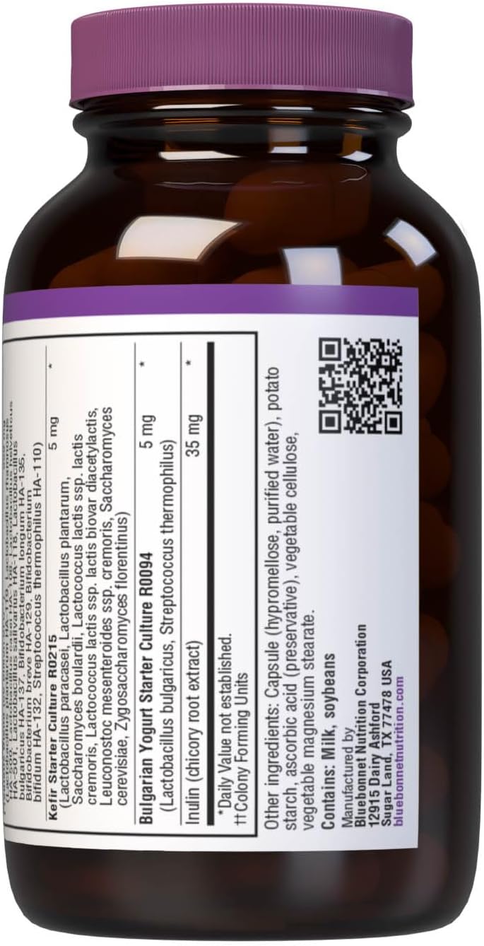 Bluebonnet Nutrition Advanced Choice Daily Probiotic 50 Billion (Cold-Packed), 30 Capsules