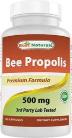 Best Naturals Propóleo de Abeja 500 mg, 120 Cápsulas