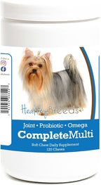 Healthy Breeds Yorkshire Terrier Multivitamínico Completo Masticable Blando 120 unidades