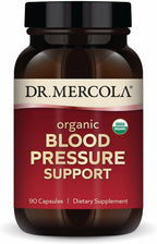 Dr. Mercola Organic Blood Pressure Support - Extracto de Semilla de Uva de Alta Potencia - 90 Cápsulas
