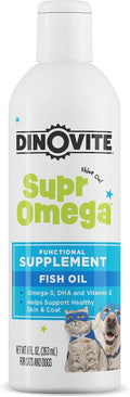Dinovite SuprOmega Aceite de Pescado para Perros y Gatos - Vitamina E y Omega 3 - Salud de Piel y Pelaje - 227 g (8 oz)