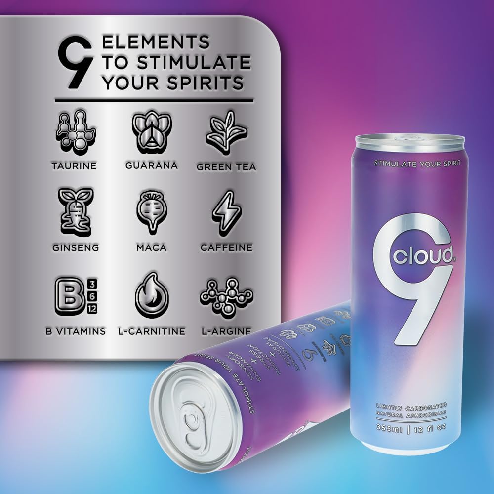 Cloud 9 Potenciador Sensorial Natural Afrodíaco - 355 ml