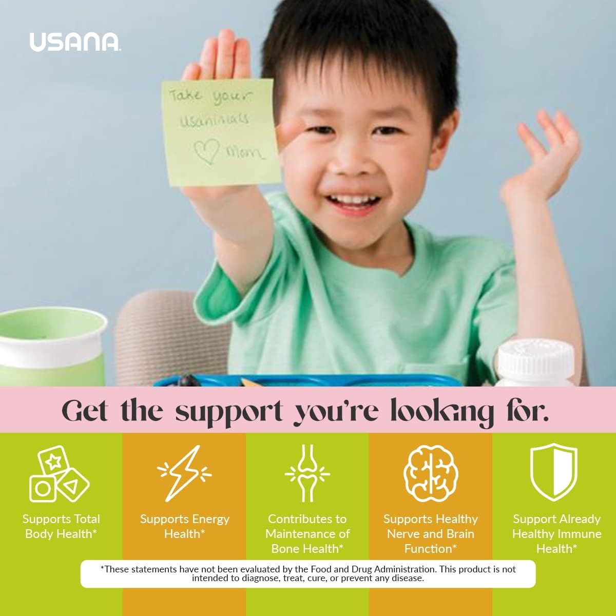 USANA Usanimals Multivitamínico para Niños - 56 comprimidos masticables