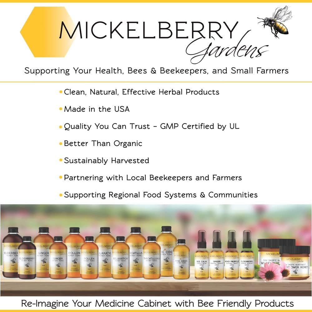 Gránulos de Polen de Abeja Mickelberry Gardens 170g Superalimento Crudo Rico en Proteínas