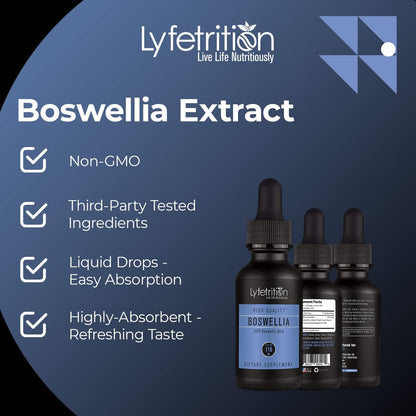 Lyfetrition Boswellia 455 mg - Extracto Líquido 118 ml - 220 Porciones - Alta Absorción - No Modificado Genéticamente - – Image 5