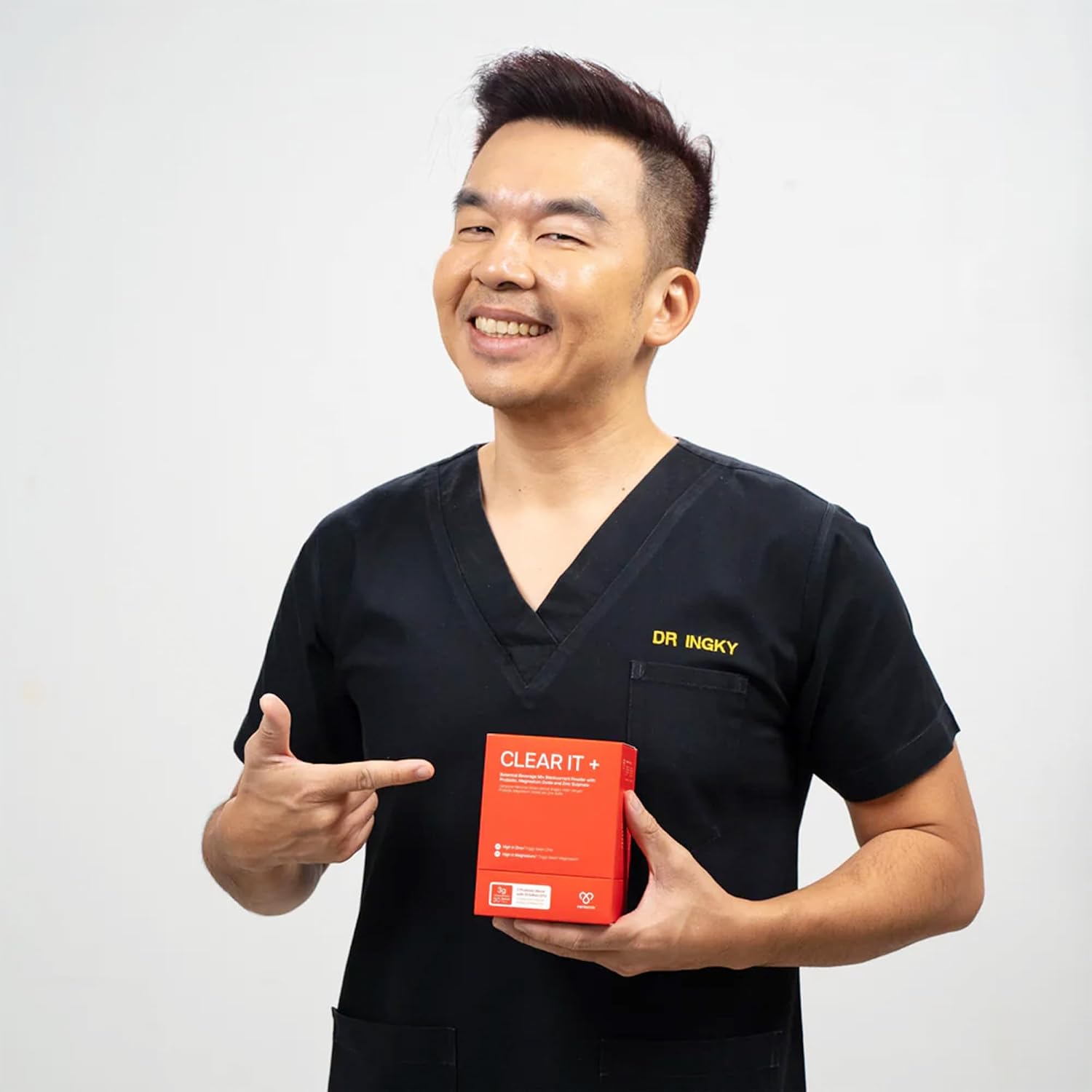 Clear It+ Suplemento para el Acné – Apoyo Hormonal y Quístico con 10 Mil Millones de UFC Probióticos, Zinc, Magnesio y Complejo Vitamínico B – Detox Cutáneo para una Piel Más Clara y Lisa (30 Sobres)