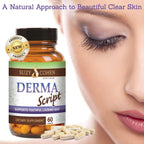 Script Essentials DermaScript Clear Skin Probiotic - Suplemento cutáneo con biotina y probióticos (60 cápsulas)