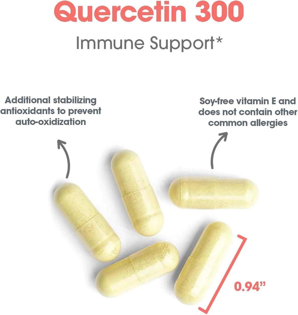 ARG Quercetin 300 with Vitamin C - 60 Vegetarian Capsules