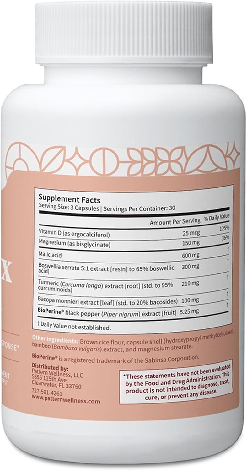 Pattern Wellness Fibro Complex – Fórmula avanzada con BioPerine® – 90 Cápsulas veganas