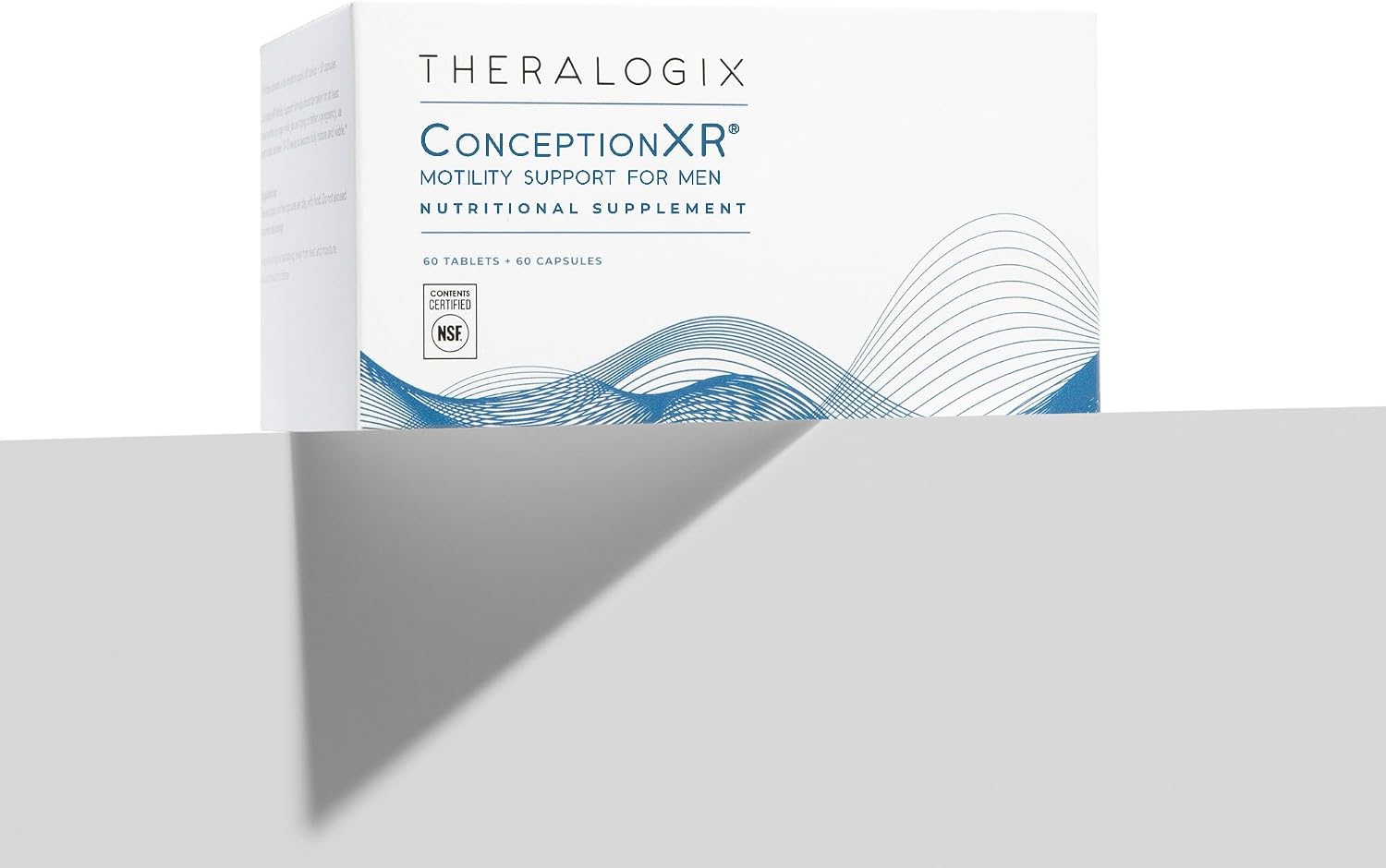 Theralogix ConceptionXR Motility Support Formula - Preconception Vitamins for Men - Male Fertility Supplement - NSF Certified - 60 Tablets + 60 Capsules (30-Day Supply)