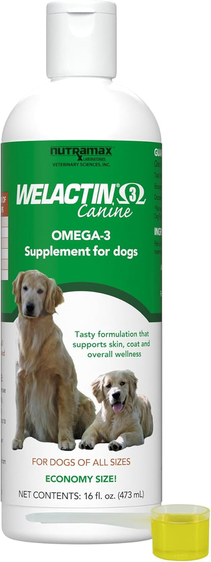 Nutramax Welactin Omega 3 Fish Oil for Dogs, – Piel y pelaje: Los ácidos grasos omega 3 ayudan a mantener la – Image 1
