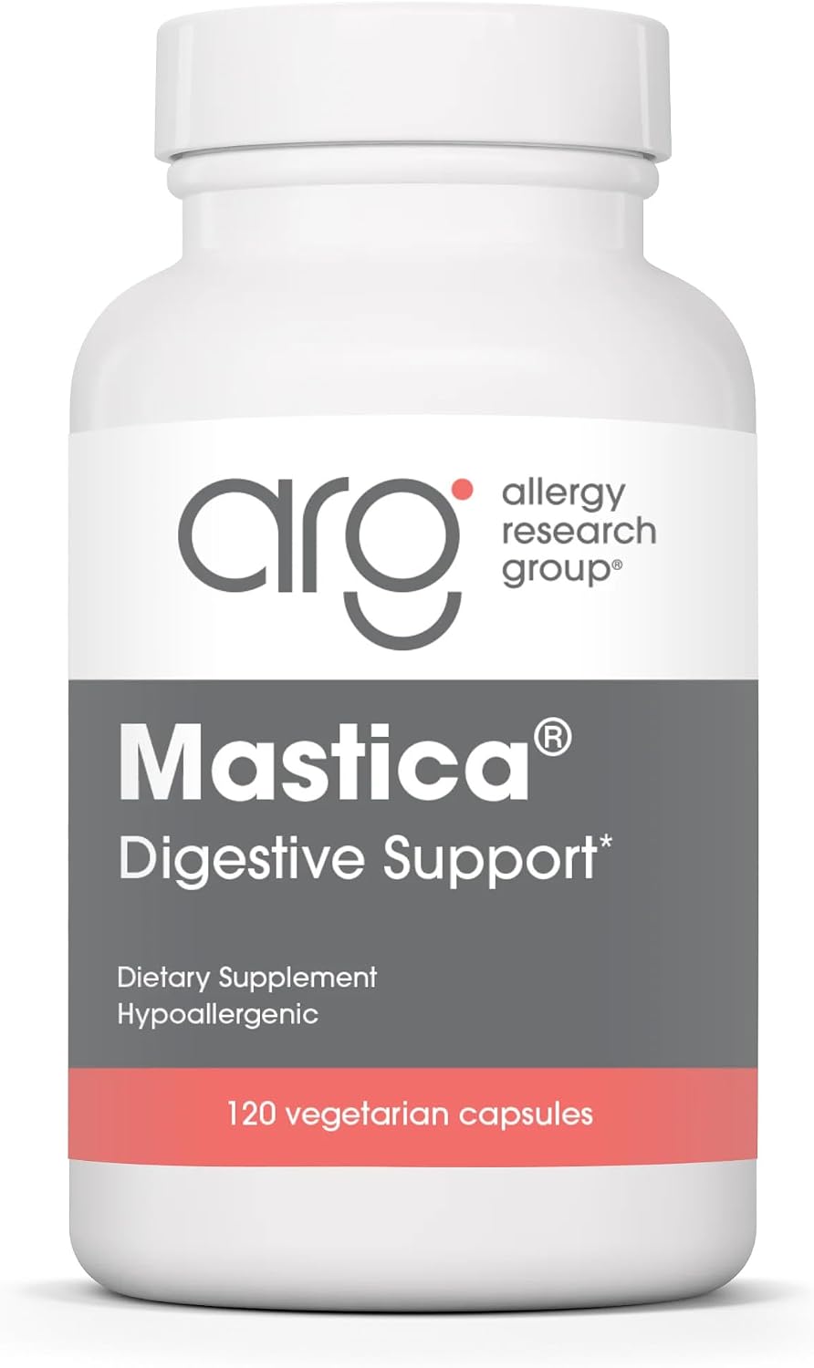 ARG Mastica Digestive Support - Goma de Masilla de Quíos, 1000 mg, 120 Cápsulas