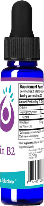 Life Solutions Suplemento de Vitamina B2 (Riboflavina)