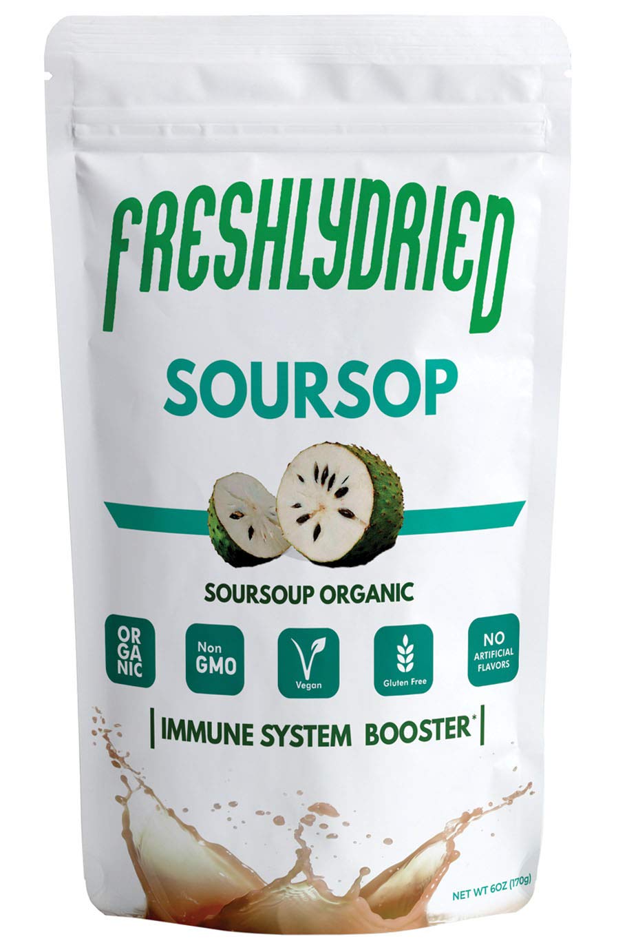 FreshlyDried Concentrado de Guanábana (Soursop, Graviola) en Polvo - 170g
