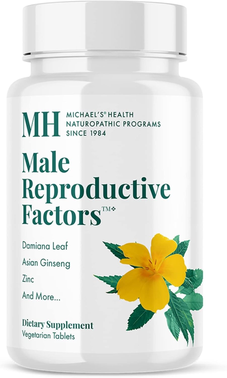 Michael's Health Programas Naturopáticos Factores Reproductivos Masculinos - 60 Comprimidos Vegetarianos - Nutrientes para la Fertilidad Masculina - Kosher