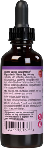 Bluebonnet Nutrition Liquid Vitamin B12 Methylcobalamin 1000 mcg - 59 ml