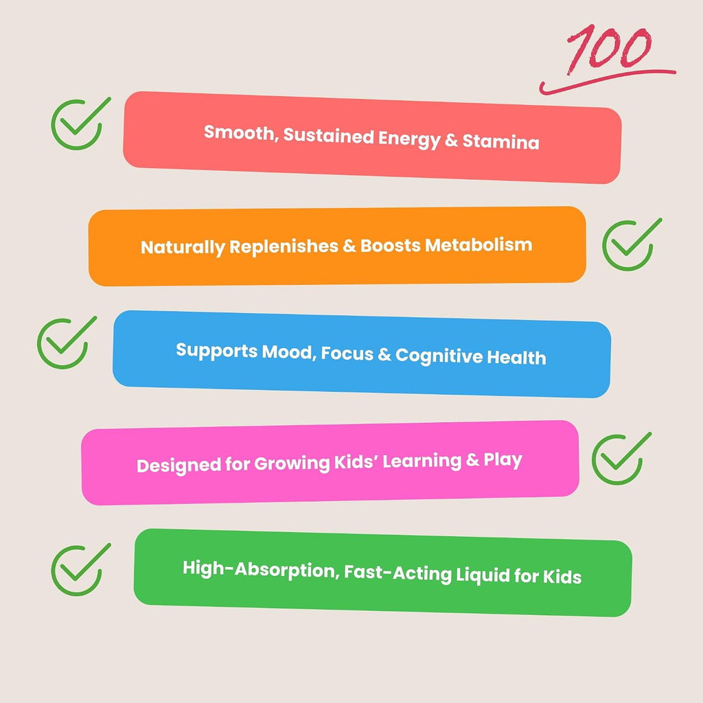 NutraChamps Complejo de Vitaminas B Orgánico para Niños – Gotas Líquidas con Sabor a Bayas (120 porciones)