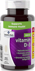 Member's Mark Vitamina D3 5000 UI - 400 Cápsulas Blandas