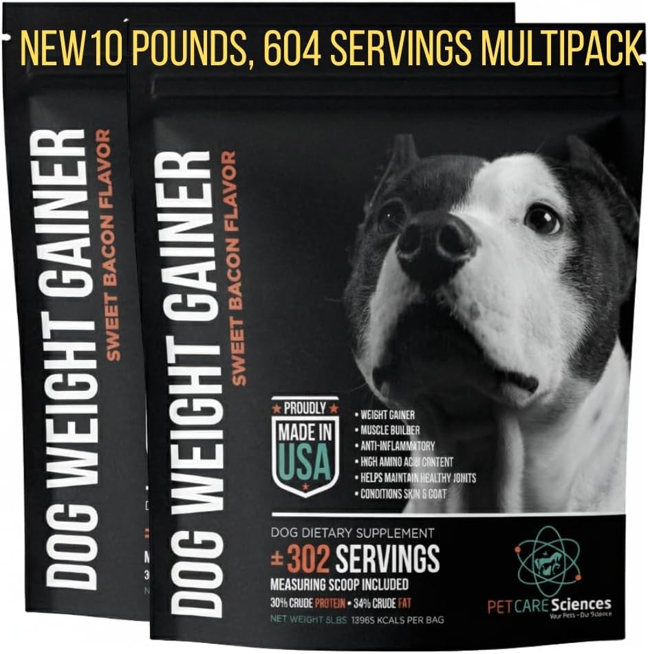 Dog Weight Gainer 90 Servicios - Suplemento para Aumento de Peso y Músculo para Perros - PET CARE Sciences