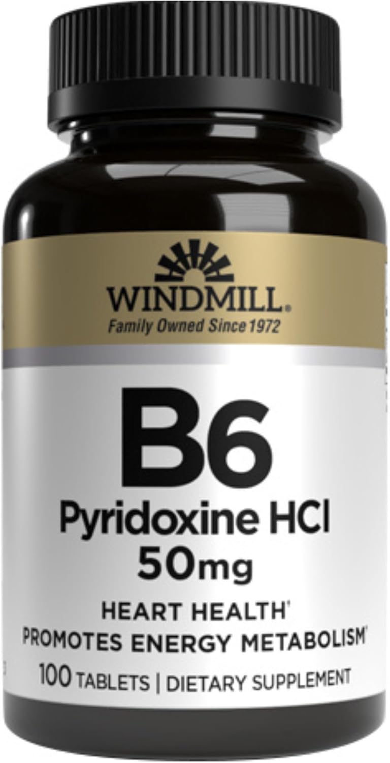 Windmill Vitamina B-6 50 mg, 100 Comprimidos