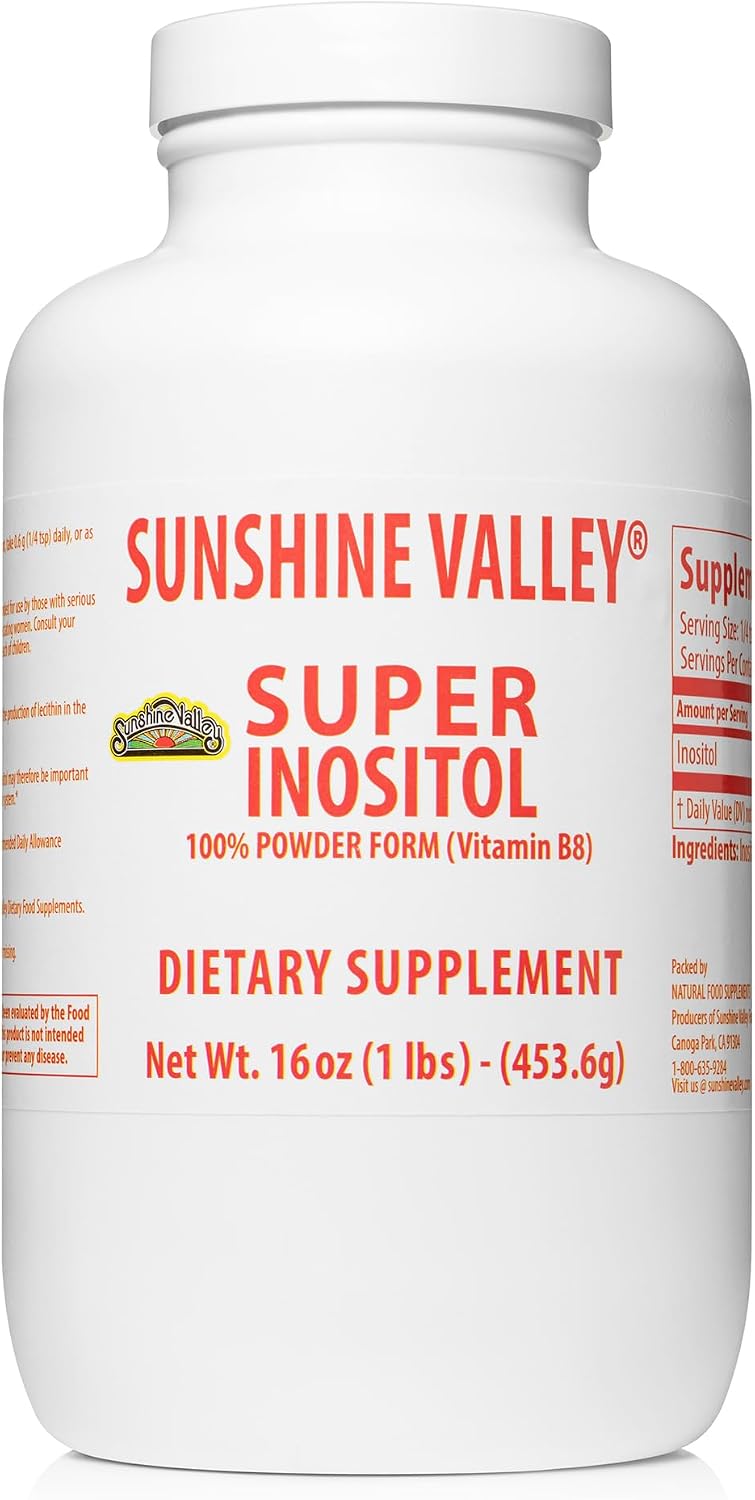 Sunshine Valley Super Inositol en Polvo - Complemento Alimenticio - 28 g