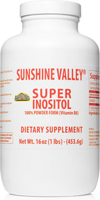 Sunshine Valley® Super Inositol Powder – Complemento Alimenticio en Polvo – Sin Sabor – 35 oz (992 g)