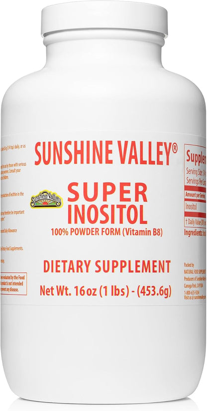 Sunshine Valley® Super Inositol Powder – Complemento Alimenticio en Polvo – Sin Sabor – 35 oz (992 g) – Image 4