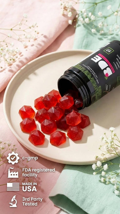 BDE Wildcrafted Sea Moss Gummy con Maca Root, Beets, Lion's Mane, Vitamina D+E - 60 Gominolas – Image 5