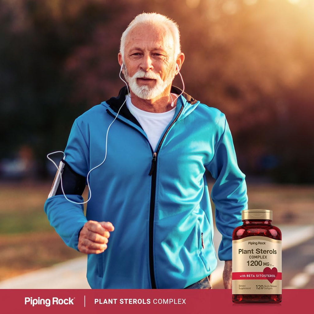 Piping Rock Suplemento de Esteroles Vegetales | 1200 mg | 120 Cápsulas Blandas | con Beta-Sitosterol | Complejo de Fitoesteroles | Sin OGM, Sin Gluten