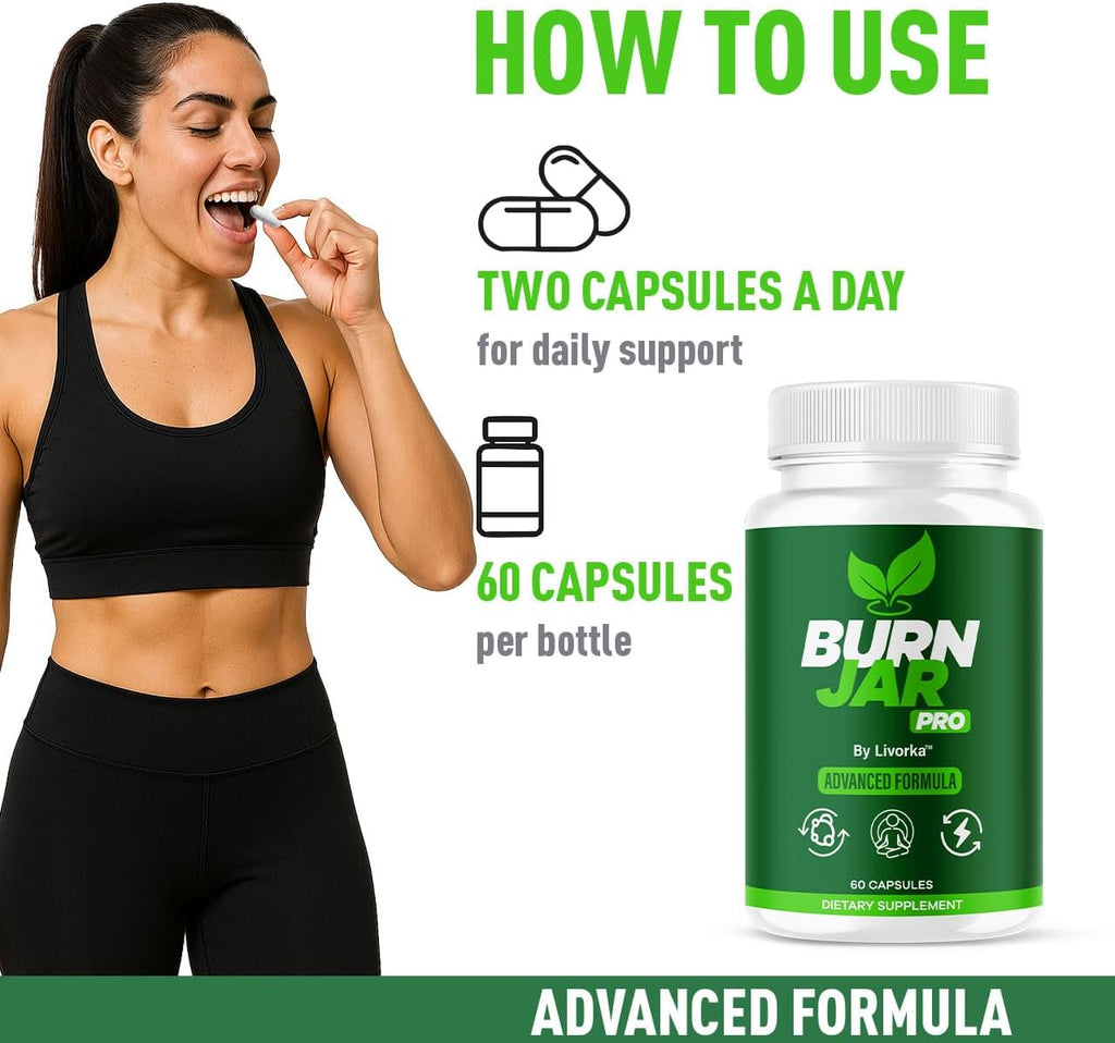 (5 Paquetes) Burn Jar Pro - Cápsulas de Sal Rosa BurnJar Pro, Fórmula Avanzada, 300 Cápsulas para 5 Meses