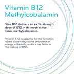Sisu B12 5000 mcg Metilcobalamina, 60 Comprimidos