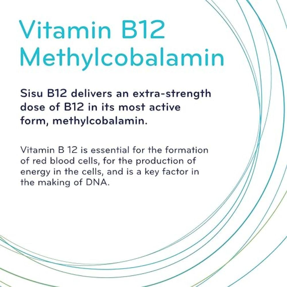 Sisu B12 5000 mcg Metilcobalamina, 60 Comprimidos