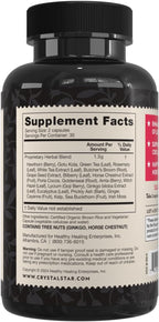 Crystal Star Vari-Vein (60 Cápsulas) - Herbal Supplement for Circulation and Vein Health