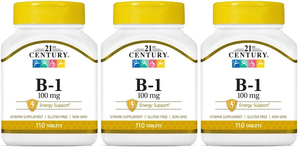 21st Century Vitamin B-1 100 mg, 3 x 100 Tablets