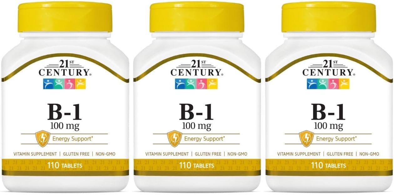 21st Century Vitamin B-1 100 mg, 3 x 100 Tablets