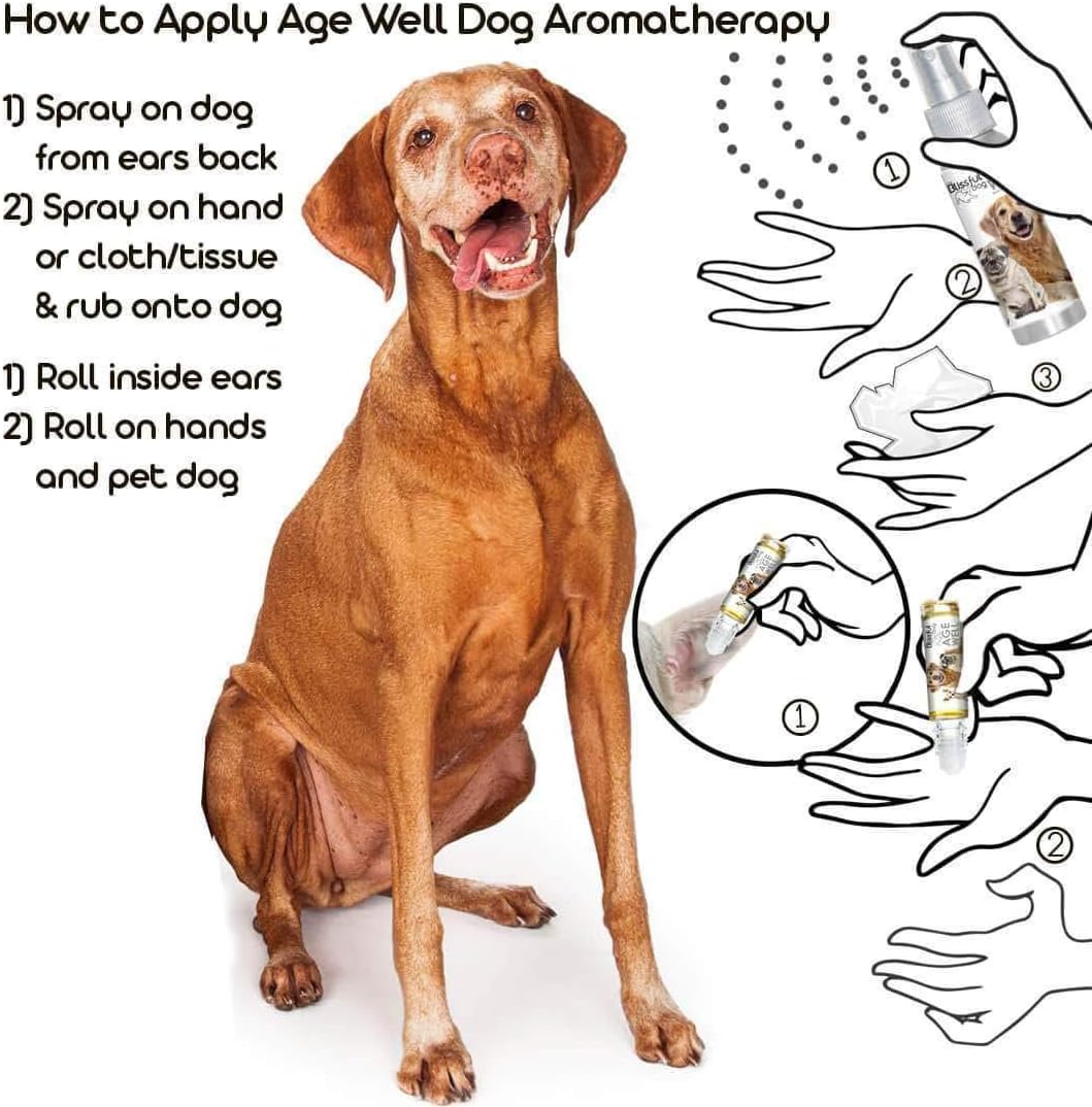 The Blissful Dog Vizsla Spray Aromaterapia Antienvejecimiento para Perros
