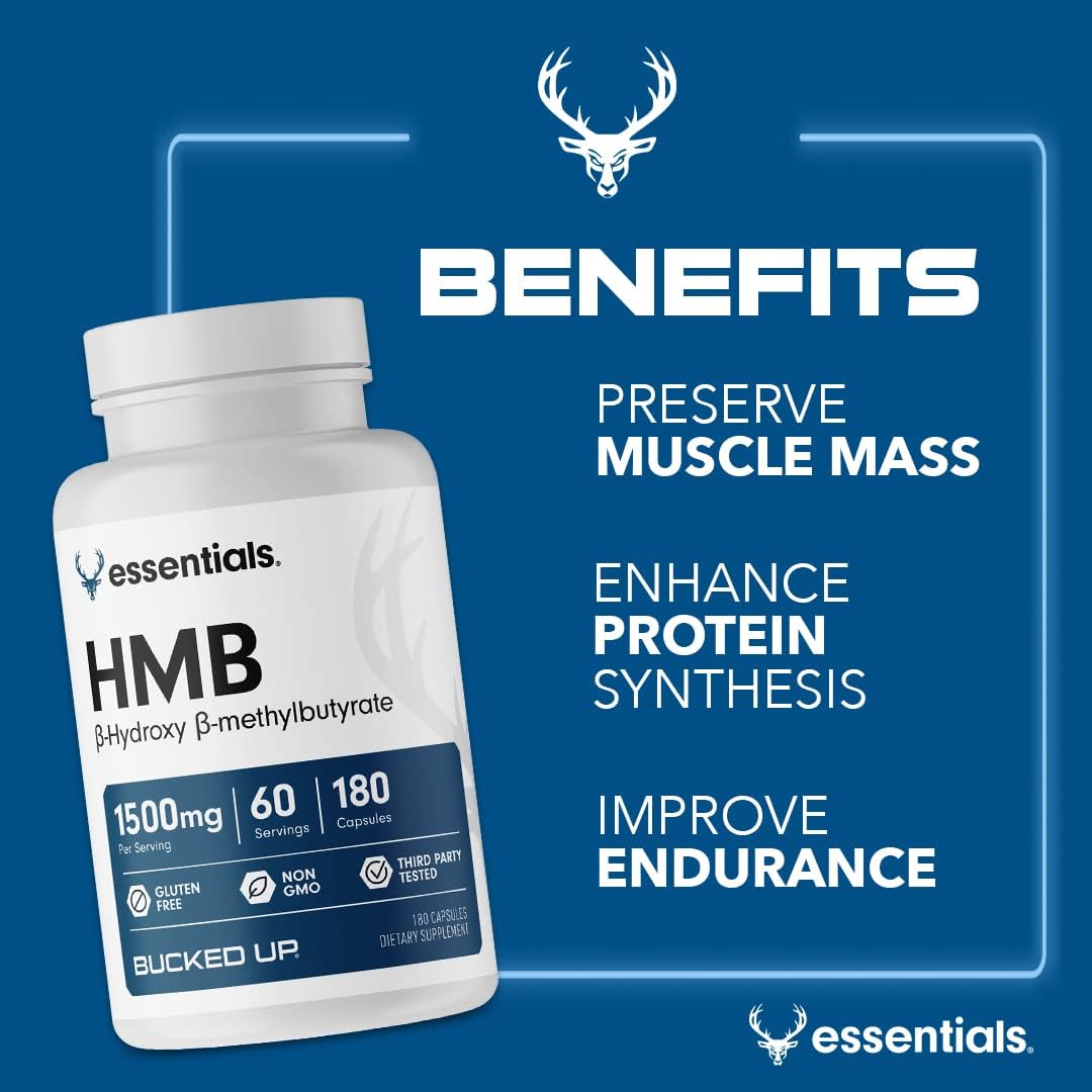 Bucked Up HMB 1500mg - 180 Cápsulas (60 Dosis)