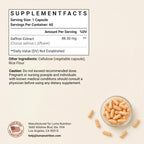 Luma Nutrition Cápsulas de Extracto de Azafrán - 88,50 mg de Azafrán Puro - 60 Cápsulas