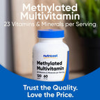 Nutricost Multivitamínico Metilado 120 Cápsulas, 60 Dosis - 23 Vitaminas y Minerales por Dosis