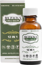 Jackson's 12-in-1 Cell Salt Combo (500 glóbulos, 125 dosis) – Vegano certificado, sin lactosa