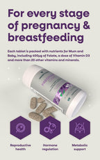 VEGETOLOGY Vitaminas Prenatales y Postnatales Veganas - 60 Comprimidos