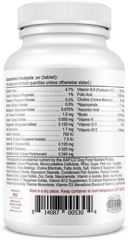Vita-Tabs Suplemento Multivitamínico y Mineral para Perros - Recomendado por Veterinarios - 60 Comprimidos Masticables para – Image 9