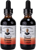 Christopher's Original Formulas Blood Stream Formula, 2 oz Glycerine Extract - Natural Herbal Blend - Pack of 2