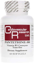 Cardiovascular Research Pantethine-300, 60 Cápsulas Blandas de Vitamina B5 (Pantetina)