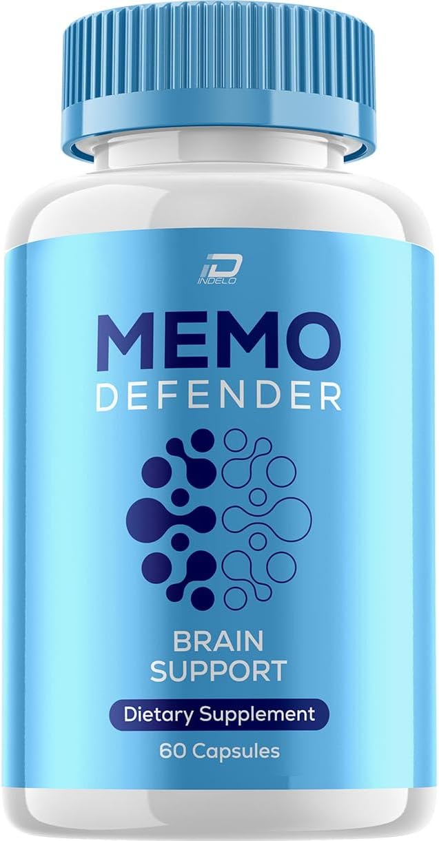 Memo Defender Cápsulas Cerebrales – Fórmula Máxima Fuerza Totalmente Natural, Apoyo Nootrópico (60 Cápsulas)