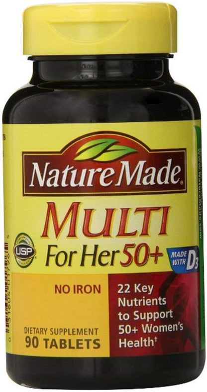 Nature Made Multi for Her 50+ - – Vitamina C: contribuye al funcionamiento normal del sistema inmunitario. – Image 1
