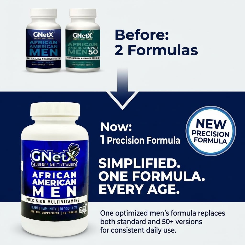 GNetX Sequence Multivitamínico para Hombres Afroamericanos