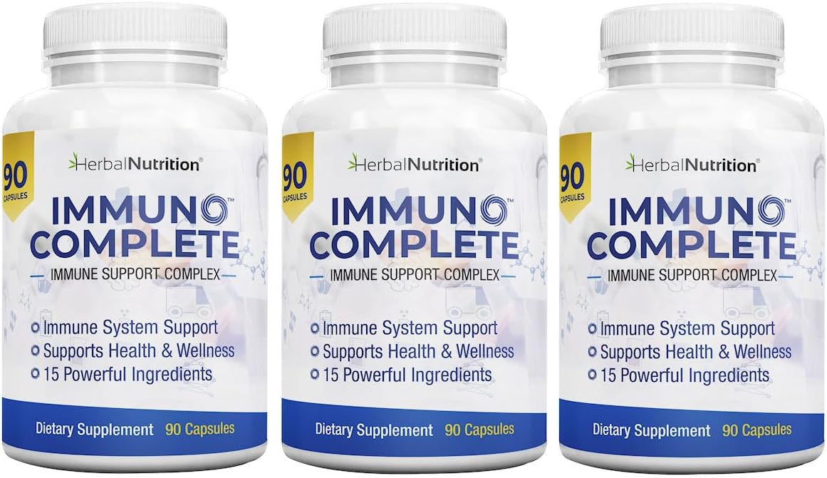 Suplemento de Apoyo Inmunológico con Vitamina C, D, Zinc y Más, 270 Cápsulas